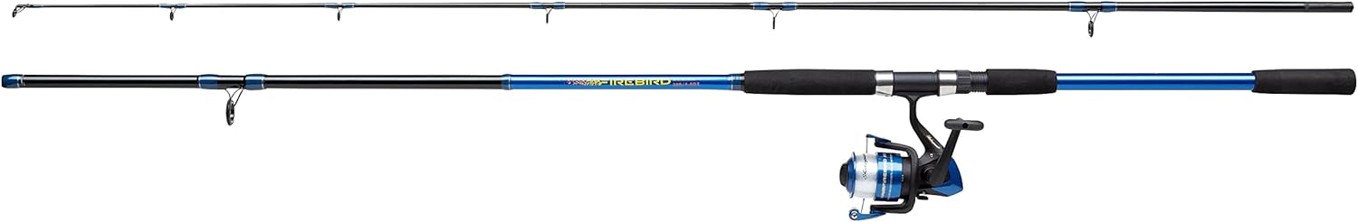 Shakespeare Firebird Mackerel Combo, Fishing Rod and Reel Spinning Combo, Pre-spooled with Line, Ready to Fish in Saltwater, Sea - Inshore/Nearshore Fishing