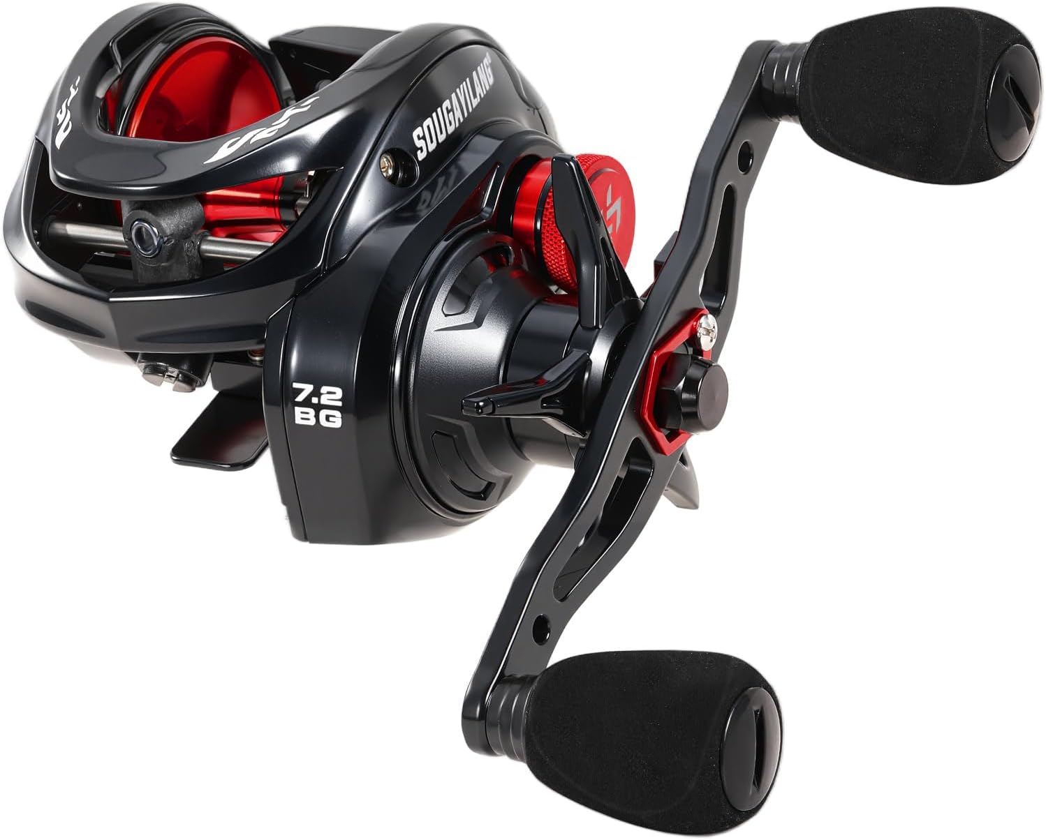 LXC Baitcasting Reel – 7.2:1 High-Speed ​​Gear Ratio, 36LB Carbon Fiber Drag, Magnetic Braking System – Suitable for Saltwater & Freshwater Fishing