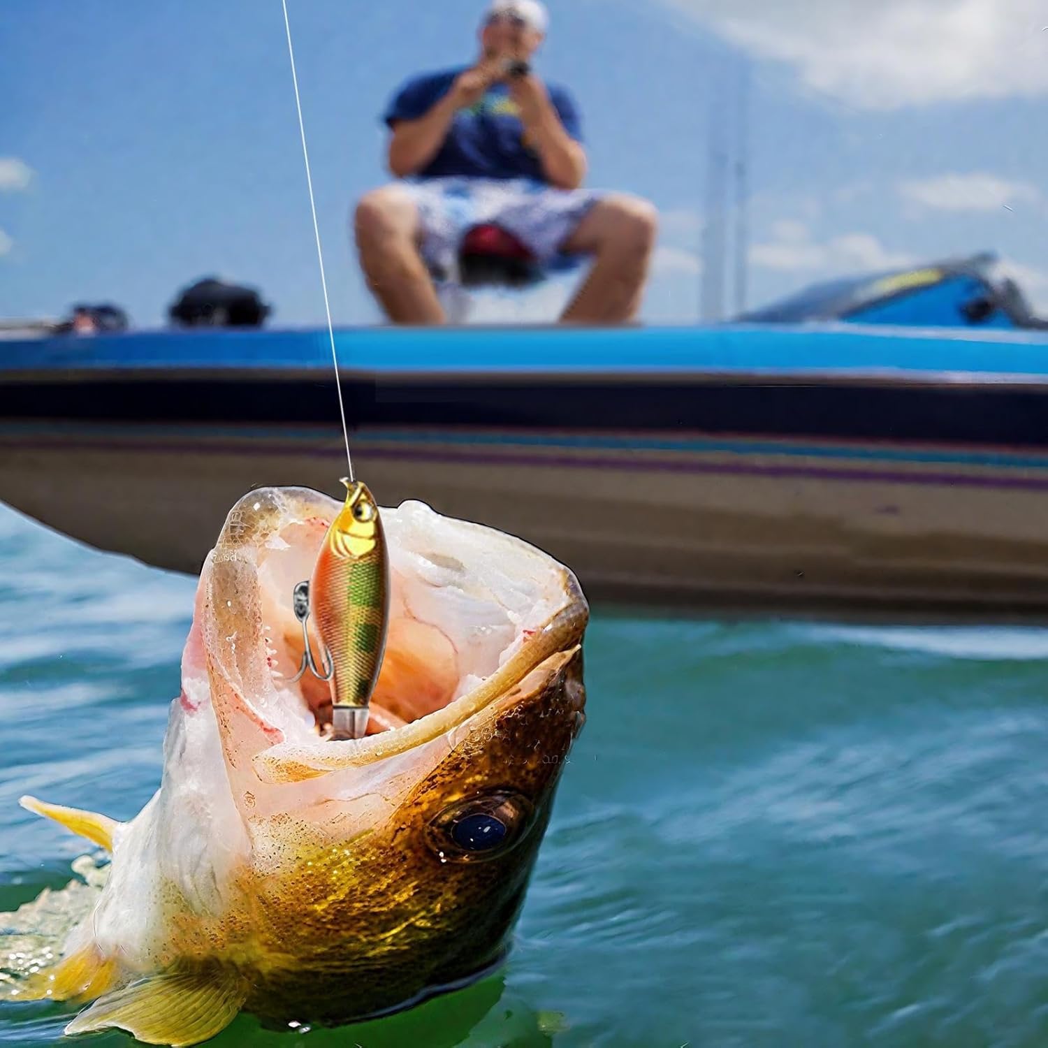 Bar Lures | Fishing Lures Swimmers Baits for Bar - Realistic Design Freshwater Equipment Attractive Lures with Vibrant Colors