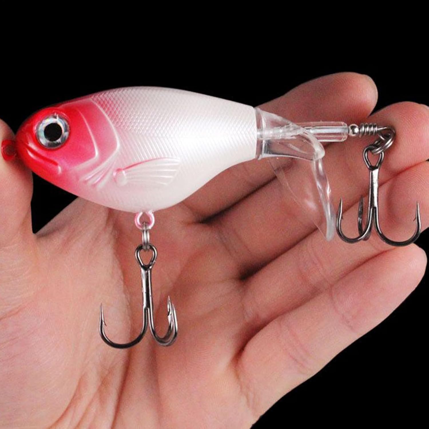 Swimming Pole, Bass Fishing Lays | Realistic Dynamic Propeller Fishing Lures | Fish Supplies for Freshwater Saltwater Musk Pike
