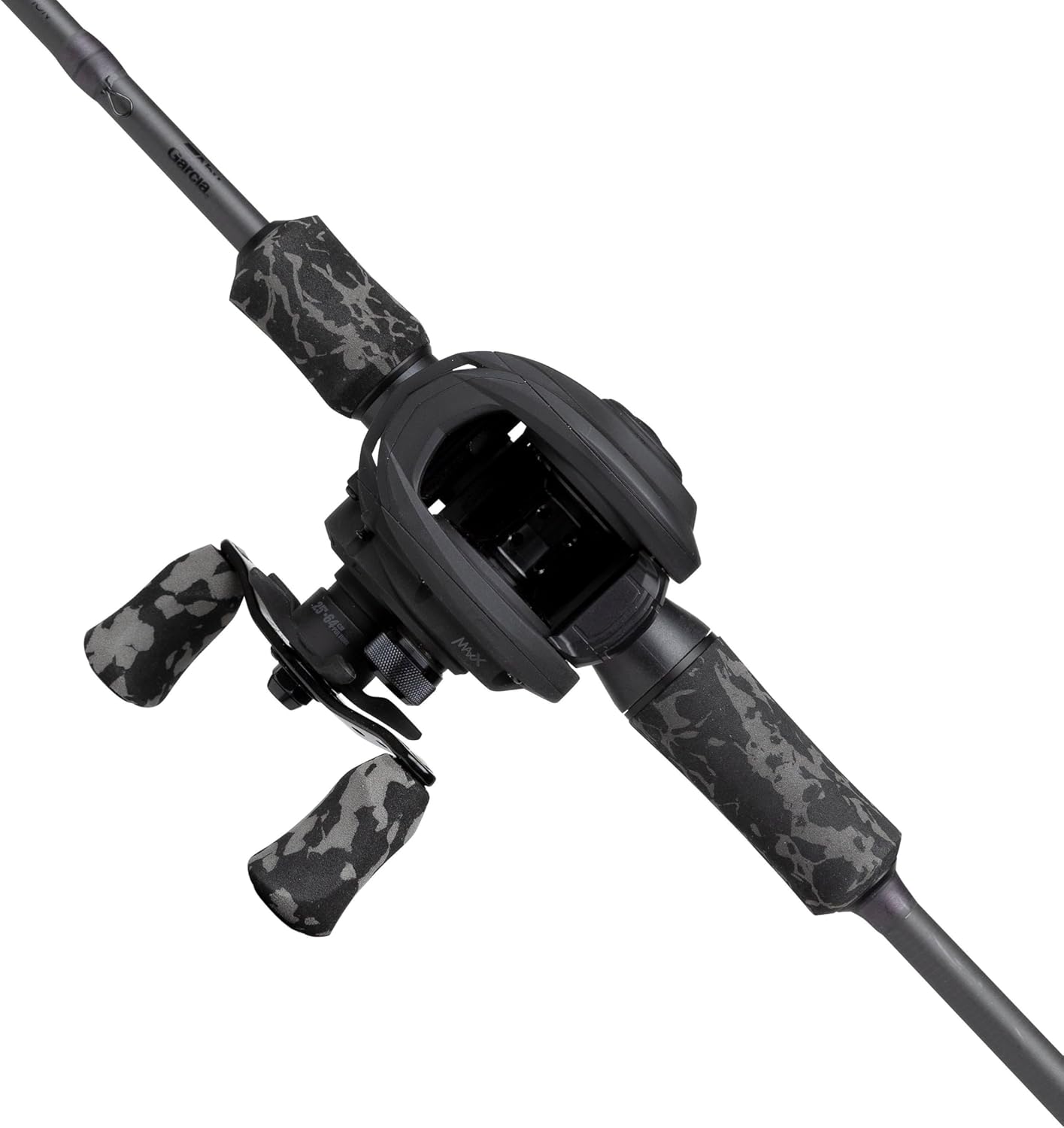 Abu Garcia MAX X Black Ops Casting Fishing Rod and Reel Combo, 1.98 m 10-40g, River Set, Baitcast Combos for Freshwater Predator Anglers, Pike Perch