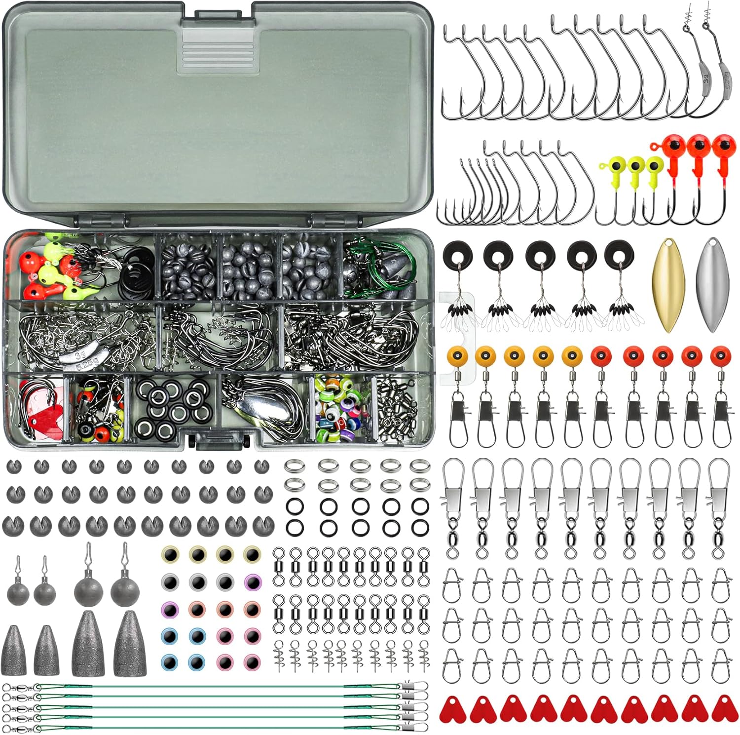 Widely Used Fishing Bait Rigs Worth Every Penny, Selected Fishing Lures & Tackle Kit for Freshwater Fishing, Economic/Premium Starter/Giftable